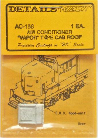 Details West AC-158 Vapor Type Cab Top Air Conditioner