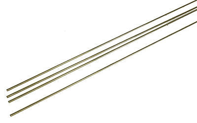 Detail Associates 2510 A Scale Round Brass Wire pkg(4) -- .040"