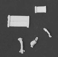 Detail Associates 6213 HO Scale Boxcar Parts -- Handles, Hatches &