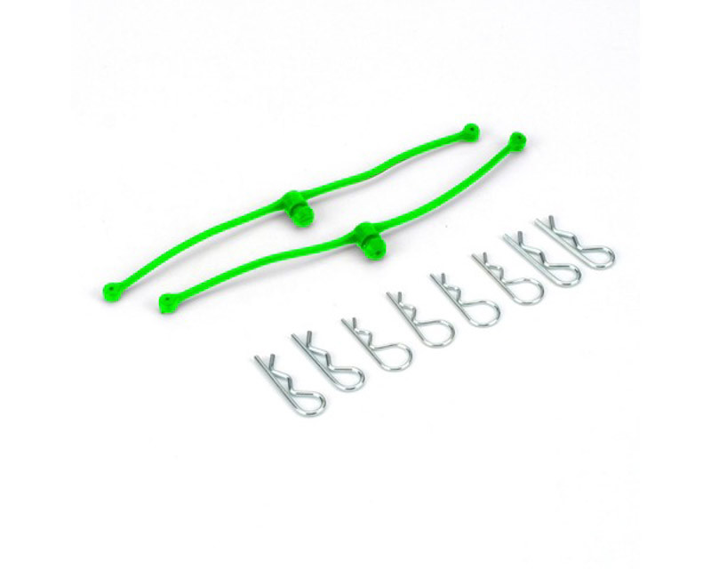 Du-Bro 2253 Body Klip Retainers Lime Green (2) (2253)