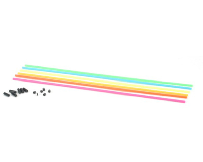 Du-Bro 2355 Antenna Tubes W/Caps Asst (1 Set/Pkg of 6) (2355)