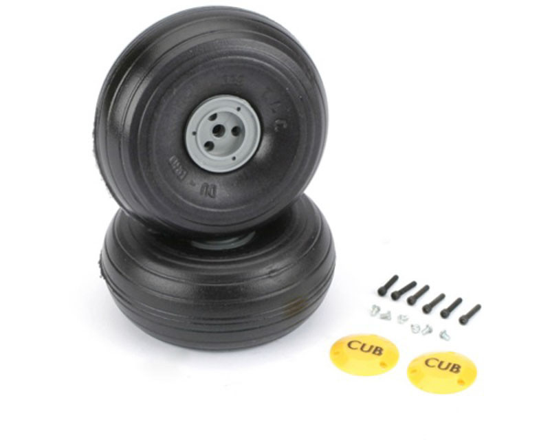 Du-Bro 338TLC 1/5 light weight J-3 Cub Wheels (2) (338TLC)