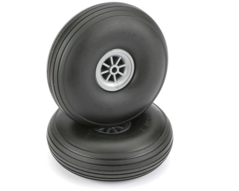 Du-Bro 350T Treaded Wheels 3-1/2 inch (2) (350T)