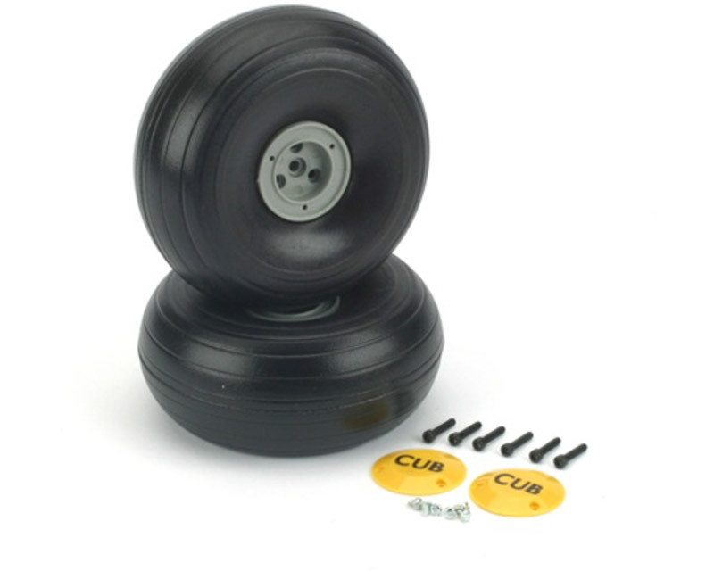 Du-Bro 425TLC 1/4 Lightweight J-3 Cub Wheels (2) (425TLC)