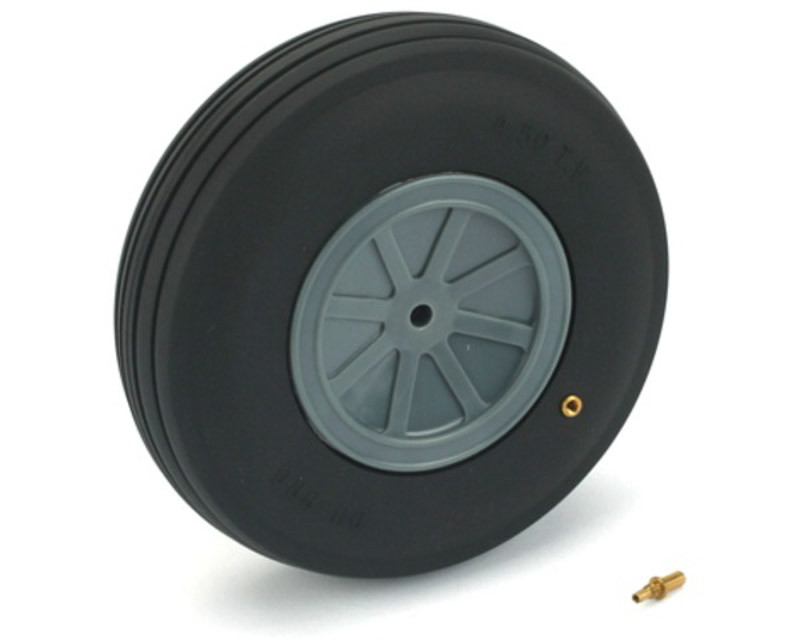 Du-Bro 450TV Large Scale Treaded Wheel 4-1/2 inch (450TV)