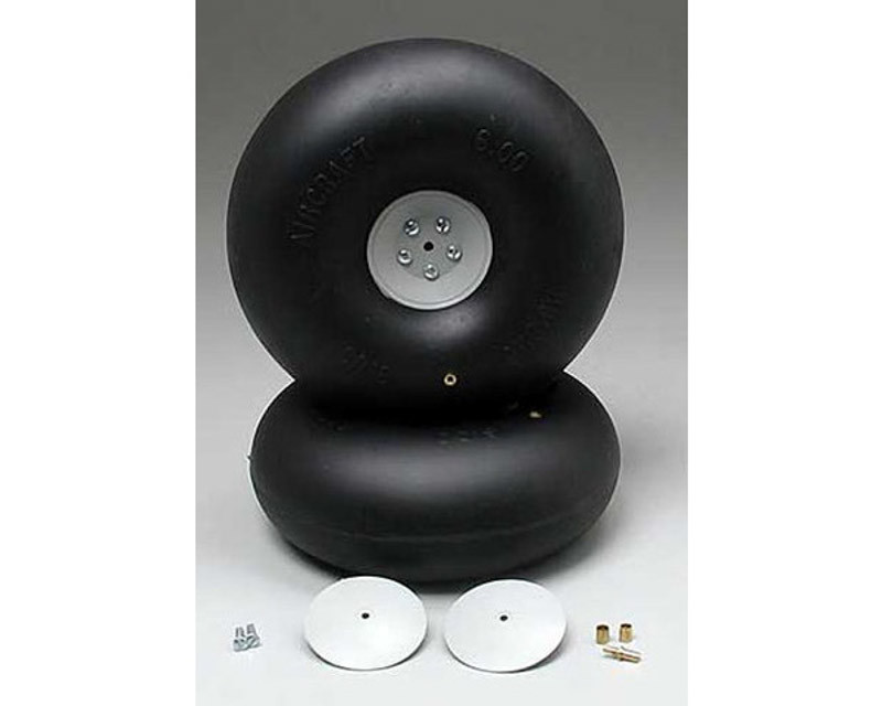 Du-Bro 600RV Dubro Big Wheels 6 inch (2) (600RV)