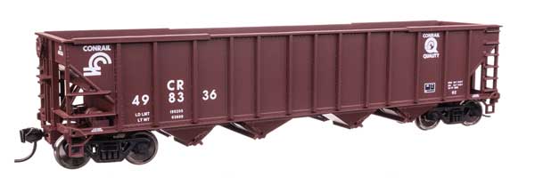 Walthers Mainline 910-57809 HO Scale 50' 100-Ton Hopper RTR Conrail #498336
