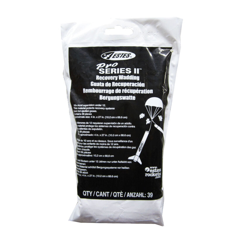 ESTES 3556 ProSeries II Model Rocket Recovery Wadding (216sq)
