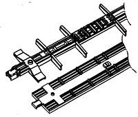 Details West FF-183 HO Scale 50' Evans 20" Cushion Underframe