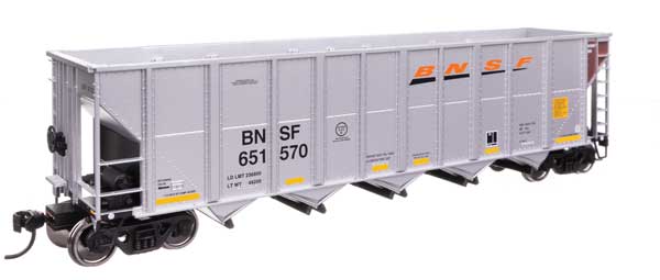 Walthers Mainline 910-57105 HO Scale 50' RD-4 Hopper RTR BNSF #651570