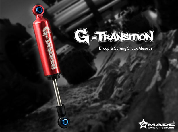 Gmade 20501 Red 80mm G-Transition Shocks for 1/10 Crawler