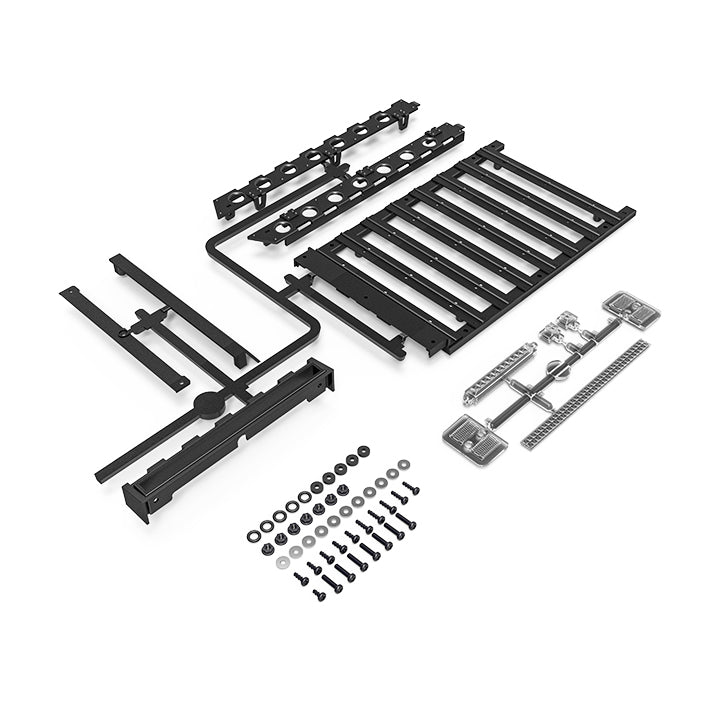 GMade 60227 Off-Road Roof Rack and LED Light Bar Set for Buffalo Crawler