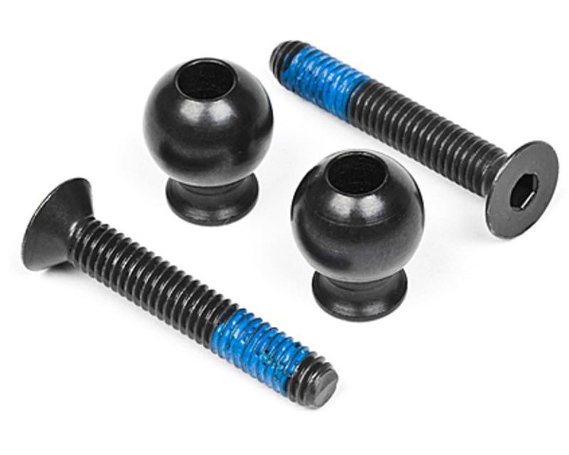 HPI 101107 Screw/Ball Front Upper Arms Trophy Flux (101107)