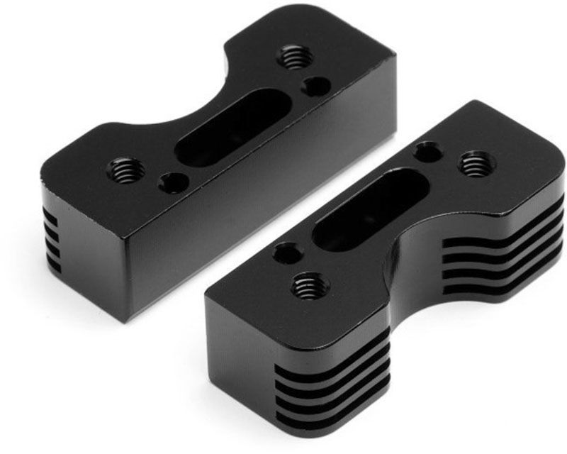 HPI 101771 Cnc Engine Cooling Mount Set Trophy 3.5/4.6 Series Black Opt (101771)