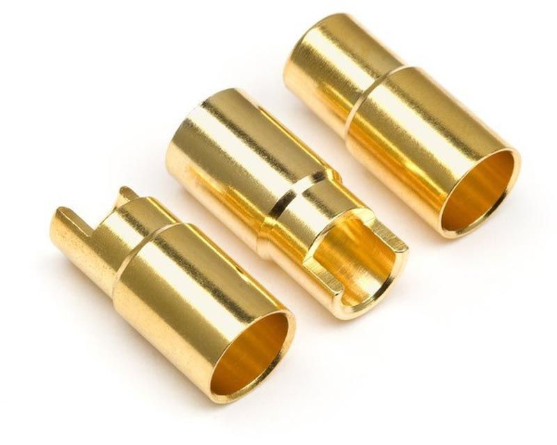 HPI 101953 Female Gold Connectors 6.0mm Dia 3 Pcs (101953)