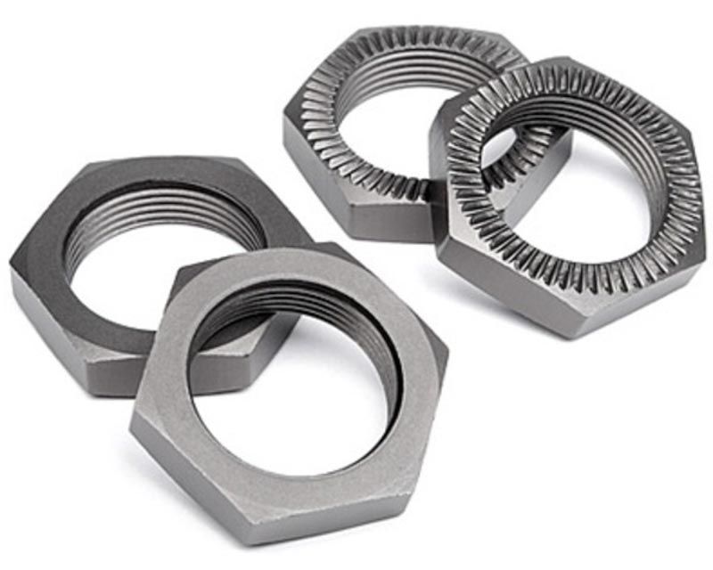HPI 102216 Wheel Nut 24mm Gunmetal Baja 5b 2.0 (4 Pcs) (102216)
