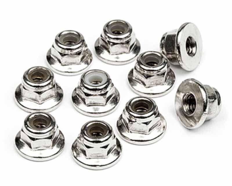 HPI 103671 Flanged Locknut M3 (10 Pcs) (103671)