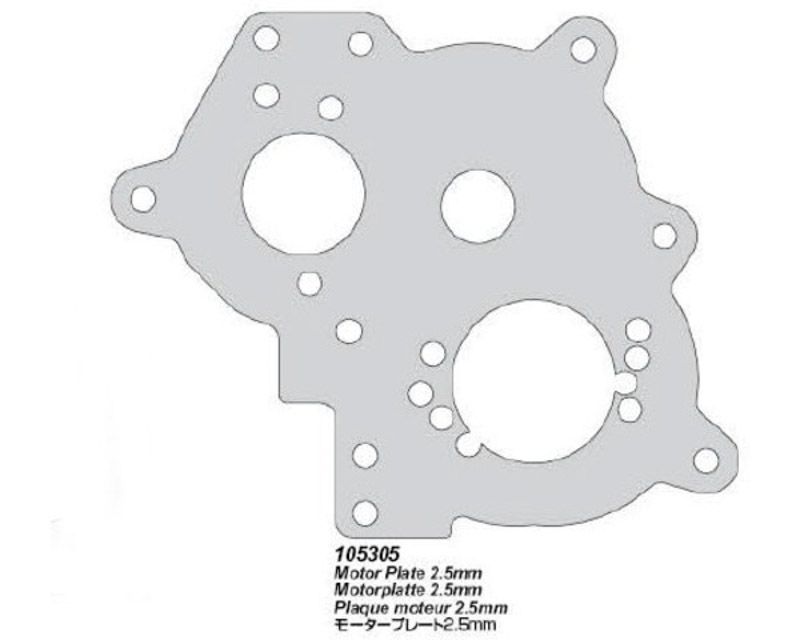 HPI 105305 Motor Plate Savage Xs 2.5mm (105305)