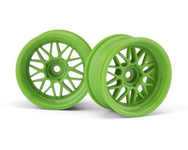 HPI 106772 Hre C90 Wheel 26mm Green 6mm Offset E10 (2 Pcs) (106772)