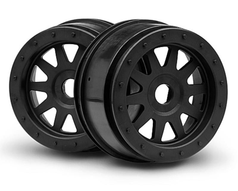 HPI 106896 TR-10 Glue-Lock Wheel 120x60mm Black (2 Pcs) (106896)