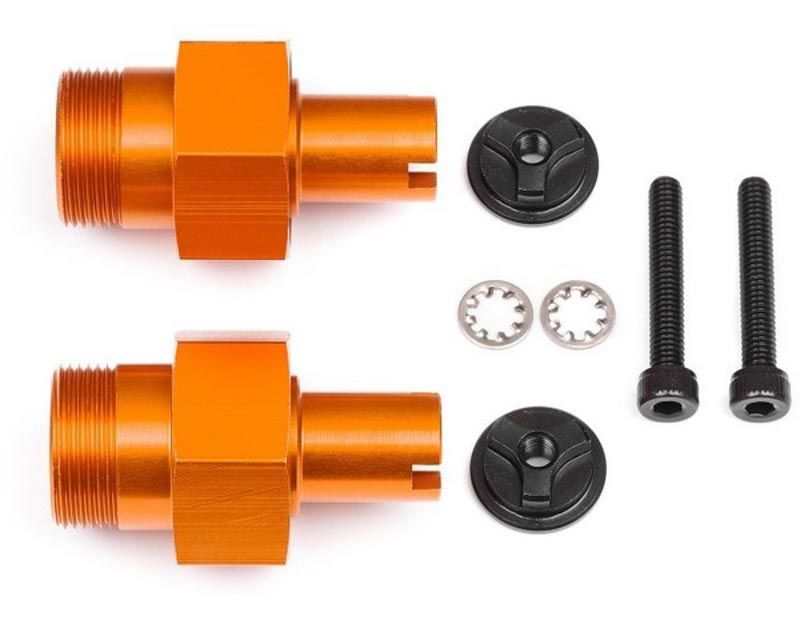 Discontinued - HPI 112845 Orange Heavy Duty Front Hex Hub 24mm for the Baja 5b/T (2 Set) (112845)