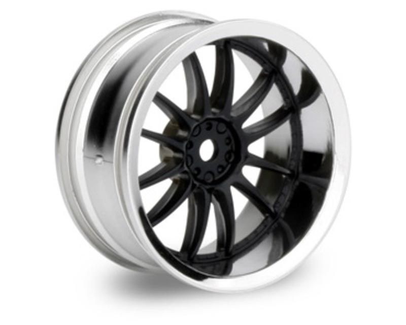 Discontinued - HPI 3287 Work Xsa Wheels 26mm Chrome/Black 6mm Offset (2) (3287)