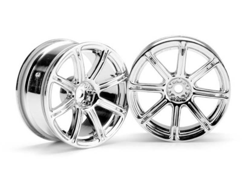 Discontinued - HPI 3300 Work Emotion Xc8 Wheel 26mm Chrome 3mm Offset (3300)