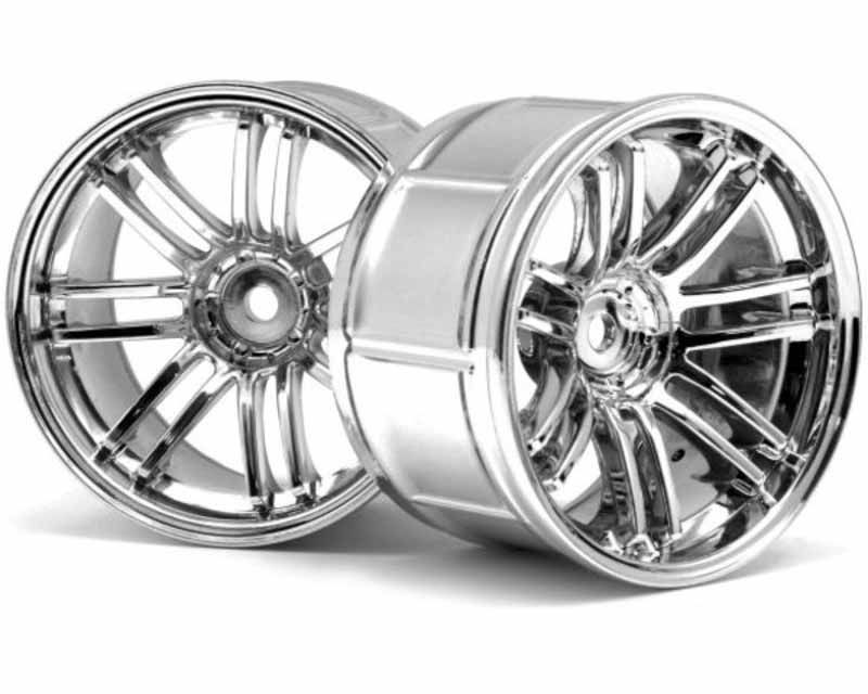 Discontinued - HPI 3342 Lp35 Wheels Rays Volkracing Re30 Chrome (2) (3342)