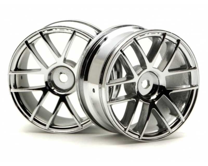 Discontinued - HPI 3797 Split 6 Wheels 26mm Chrome (2) (3797)