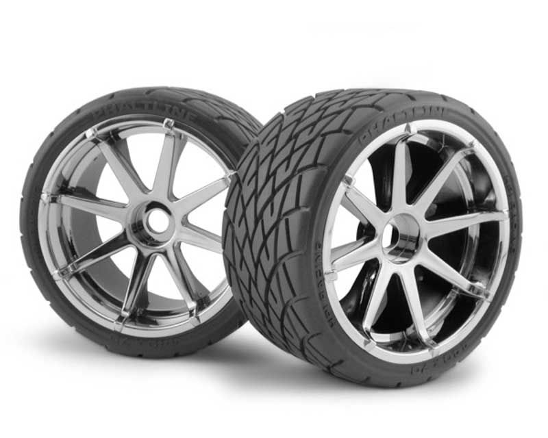 Discontinued - Discontinued HPI 4729 Mounted Phaltline Tire/Blast Chrome Wheel (2 Pcs) (4729)