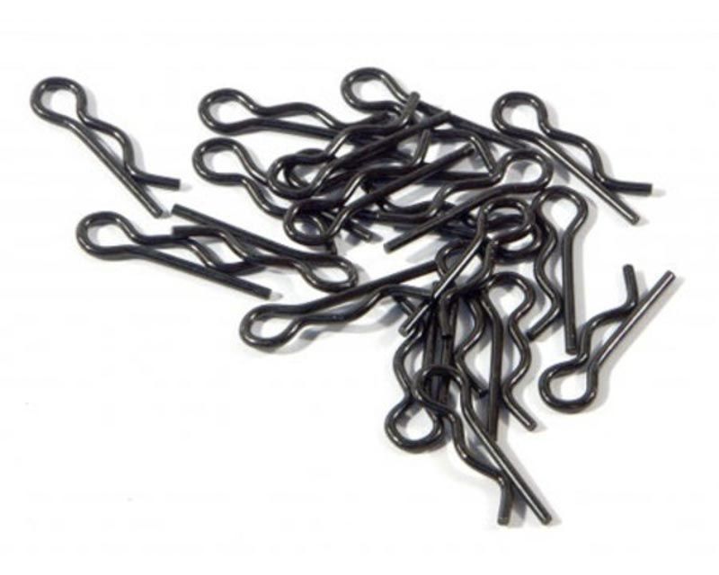 HPI 75106 Body Clip 6mm Black E-Savage (20) (75106)