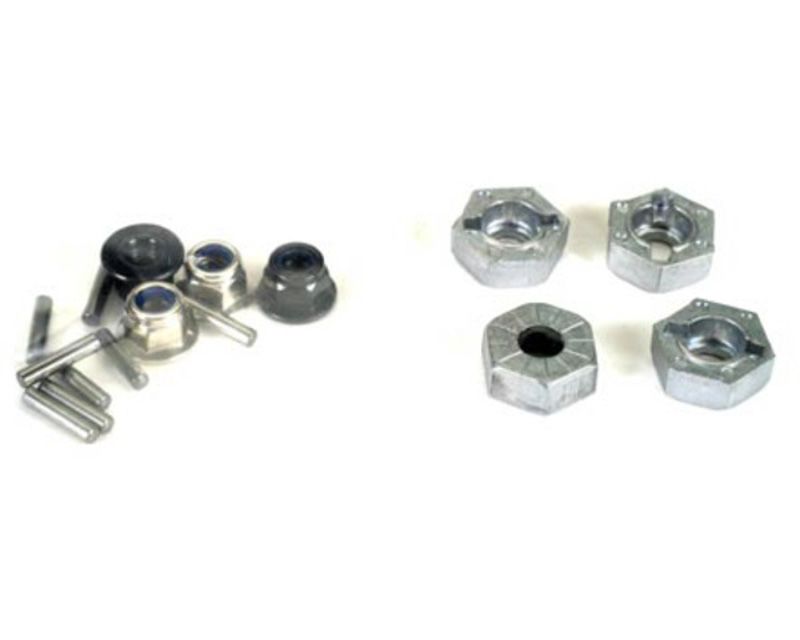 Discontinued - HPI 86066 Hex Wheels Hubs 14mm Silver Savage 21 (4 Pcs) (86066)