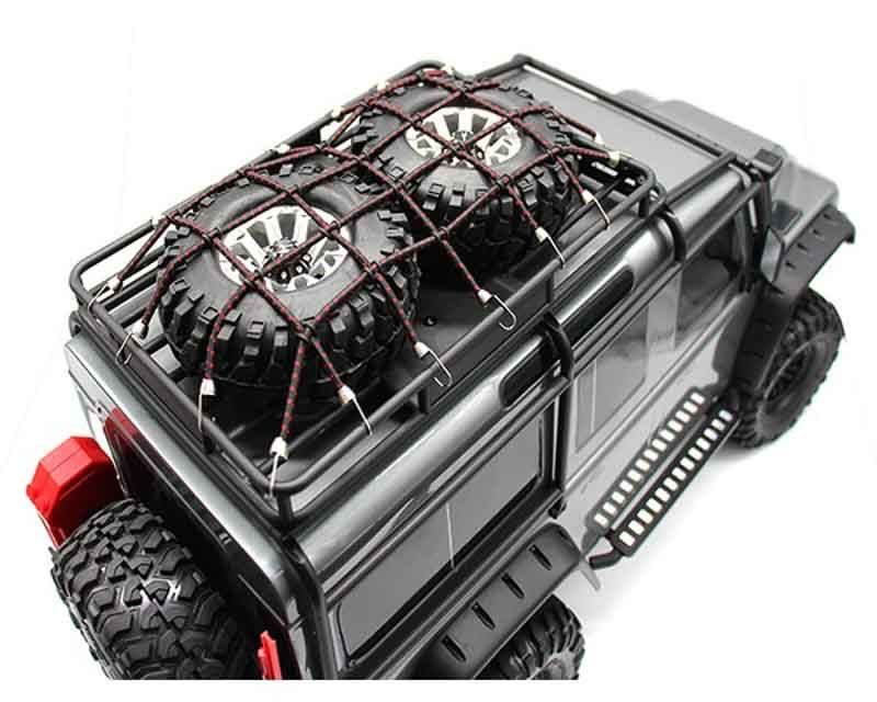 Hot Racing ACC468KN02 Rc 1/10 Scale Cargo Net Black Red Kit (ACC468KN02)