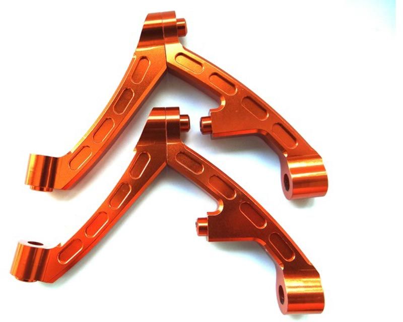 Hot Racing BJA2903 Front Aluminum Orange Shock Support: HPI Baja (BJA2903)