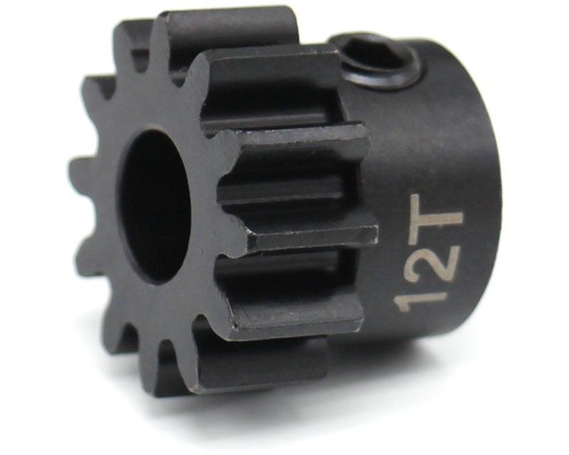 Hot Racing NSG12M15 12t Mod 1.5 Hardened Steel Pinion Gear 8mm Bore (NSG12M15)