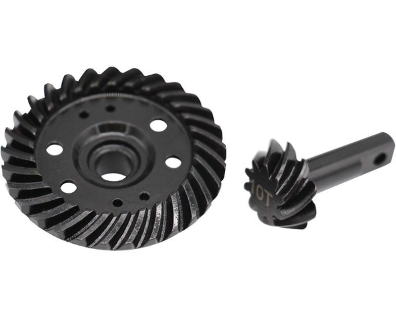 Hot Racing SRVO1029T Steel Helical Spiral Differential Ring/Pinion Gear Set (29t/10t) (SRVO1029T)