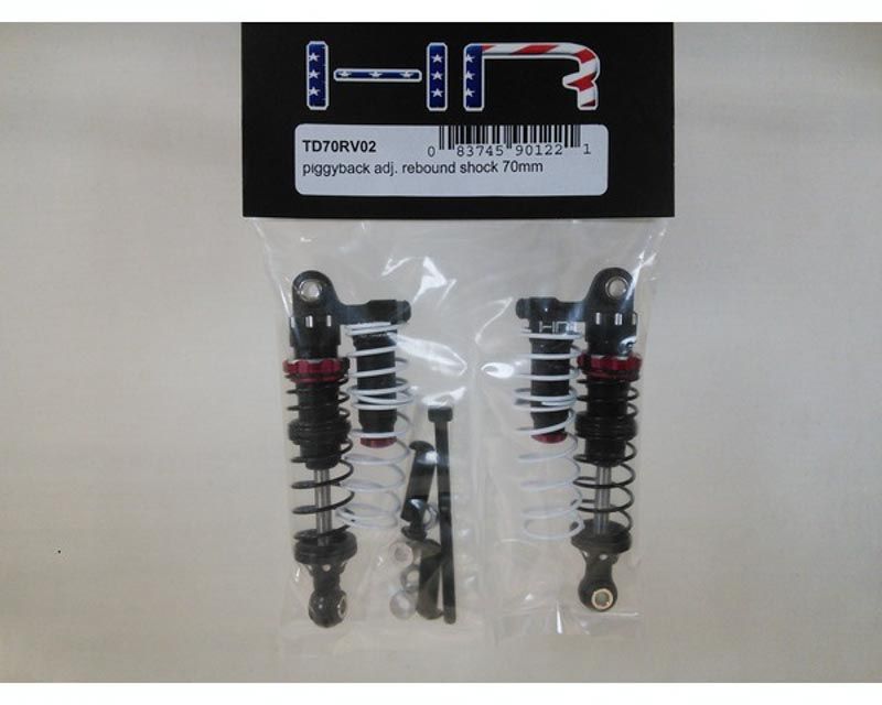 Hot Racing TD70RV02 Piggyback Adj. Scale Look Rebound Shock 70mm (TD70RV02)