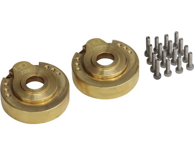 Hot Racing TRXF21HE Heavy 72g Modular Brass Outer Portal Drive Housing Tra Trx-4 (TRXF21HE)