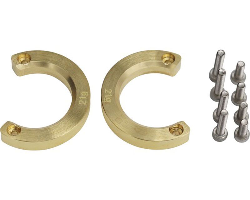 Hot Racing TRXF21HWF Heavy 21g Modular Brass Outer Knuckle Weight for Trxf21he (TRXF21HWF)
