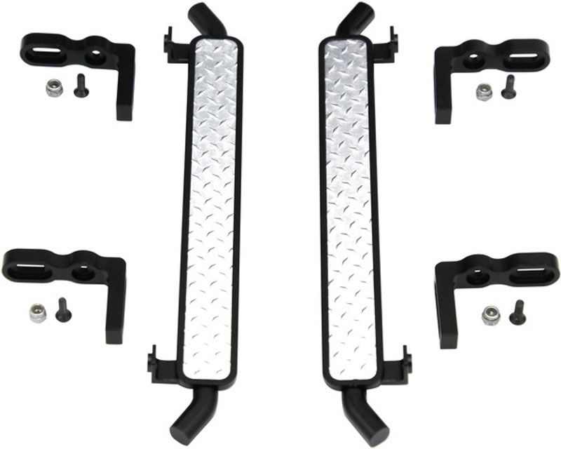 Hot Racing TRXF33DP01 Aluminum Diamond Rock Rail Side Step (2) - TRX-4 (TRXF33DP01)