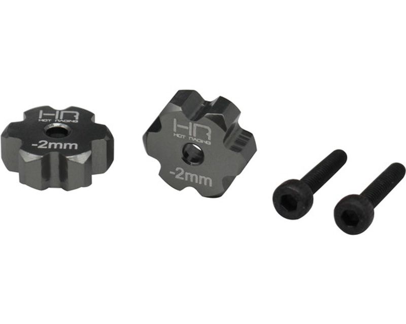 Hot Racing TTDR10N18 Aluminum Narrow wheel hub -2mm T3-01 (TTDR10N18)