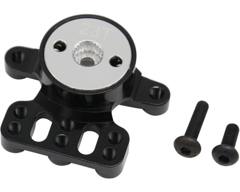 Hot Racing TTDR48SH23 Aluminum Servo Saver (Bllack) 23T T3-01 (TTDR48SH23)