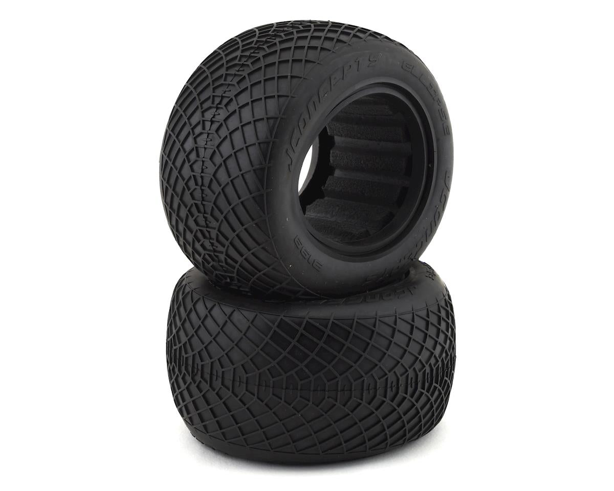 J Concepts 3199-07 2.2" Stadium Truck Ellipse Black Mega Soft Compound