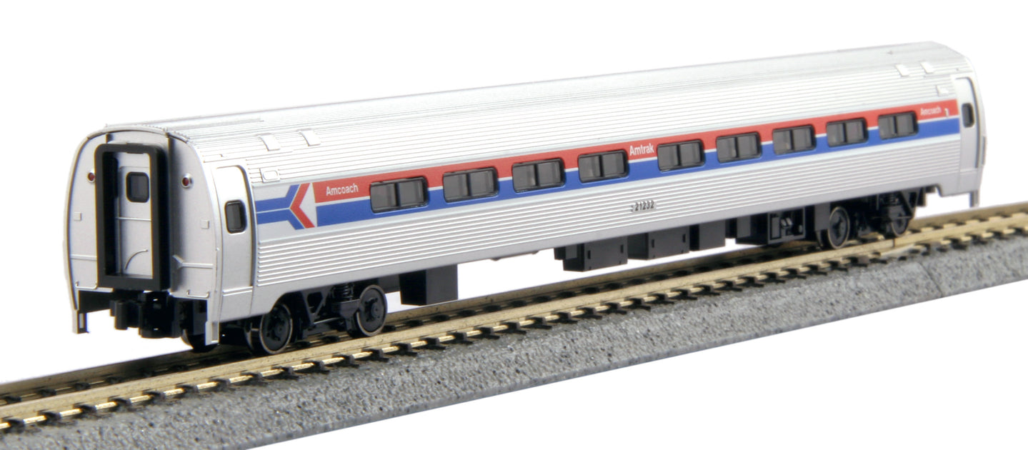Kato 106-8011 N Scale Amtrak Amfleet I Phase I (21116, 21214, 21253, Cafe 20030)
