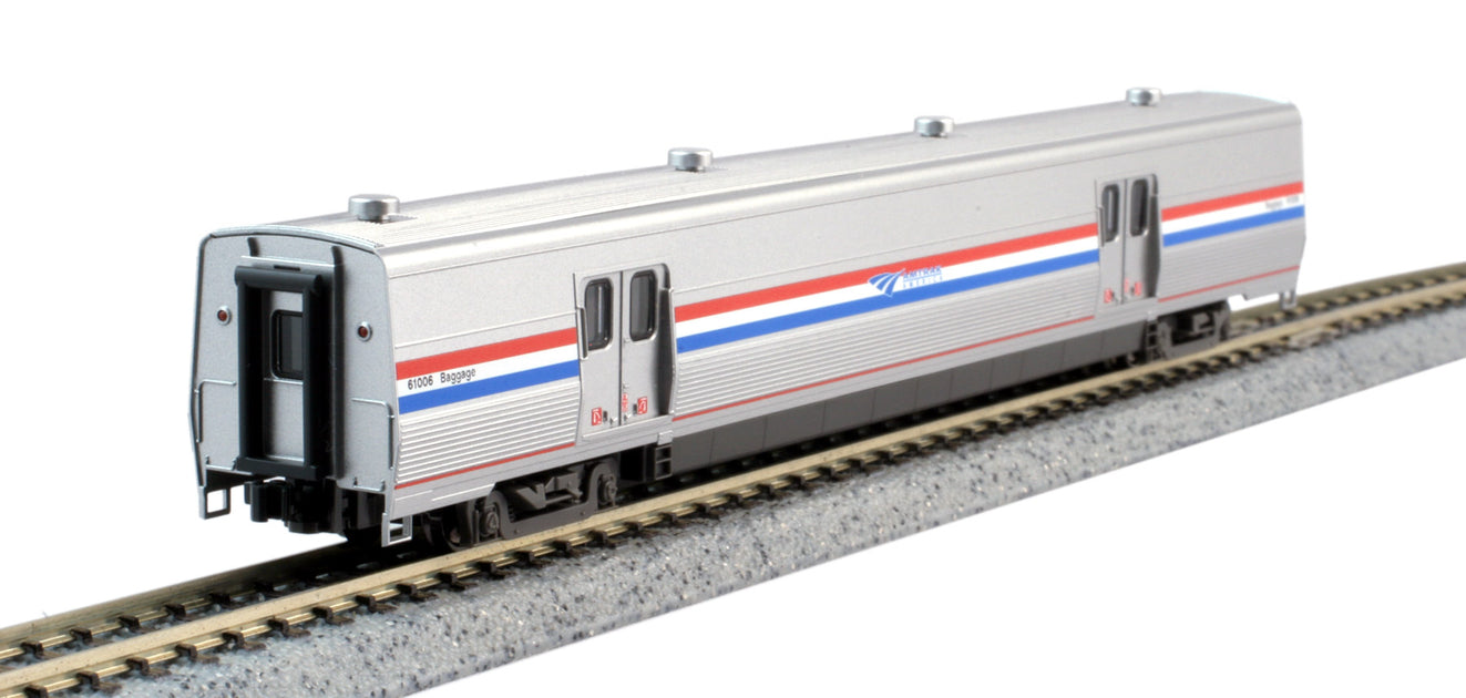 Kato 156-0955 N Scale Viewliner II Baggage Car Amtrak Phase III Heritage 61006