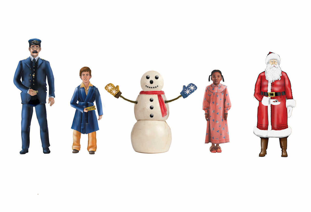 Lionel 1830010 O Gauge The Polar Express Snowman & Children Figure Set
