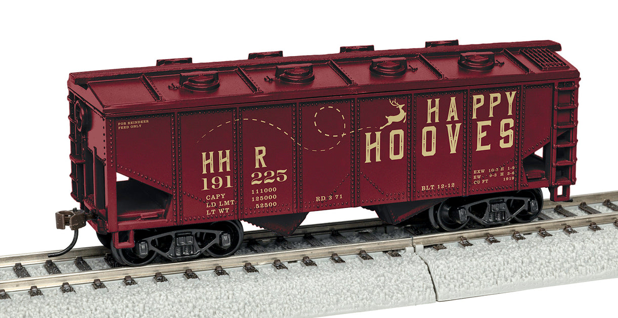 Lionel 1954410 HO Scale 2 Bay Covered Hopper Reindeer Feed 191225