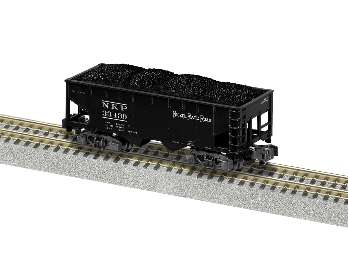 Lionel 2119292 S Gauge American Flyer 2 Bay Open Hopper Nickel Plate Road NKP 33349