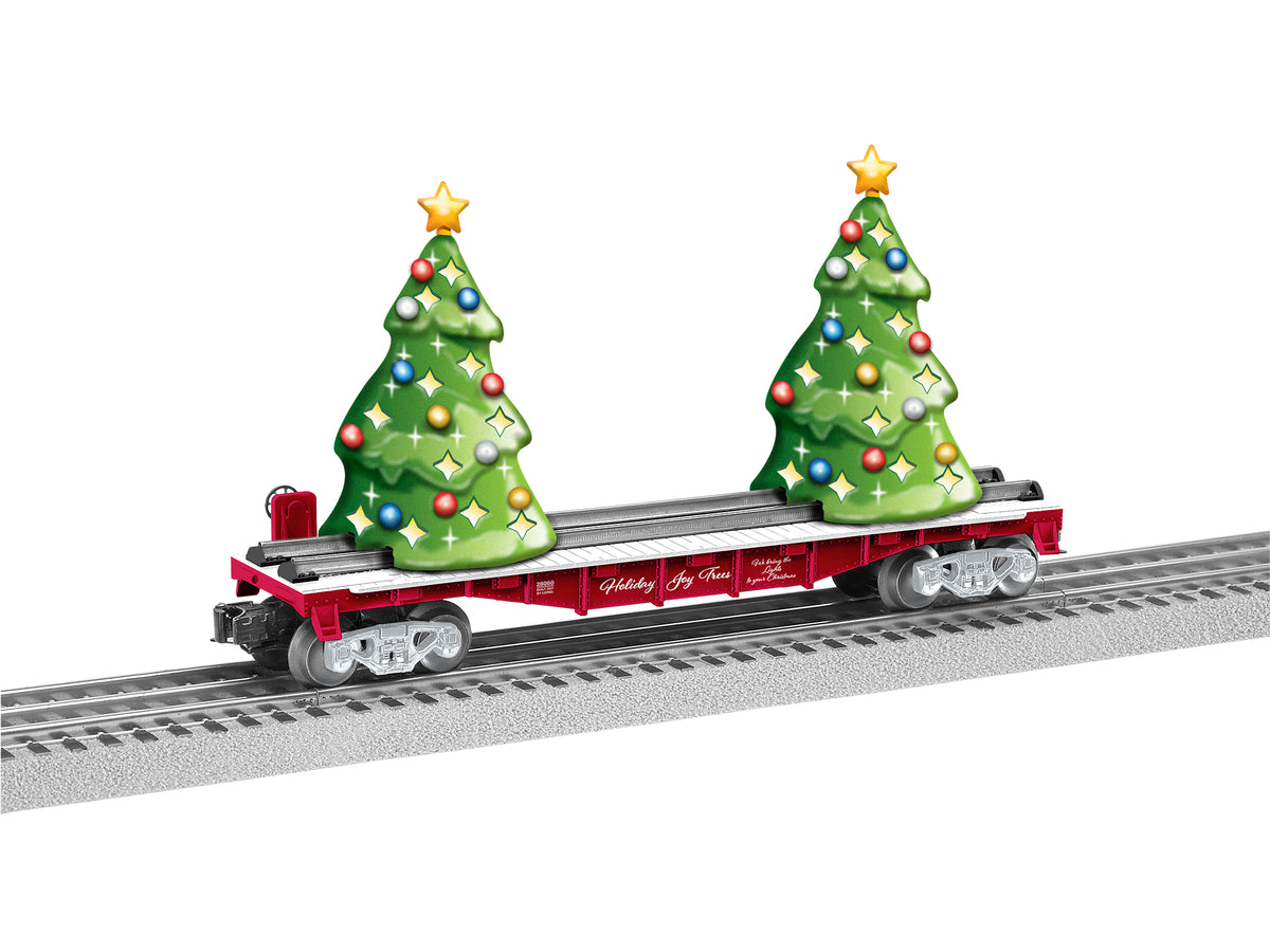 Lionel 2128060 O Gauge Christmas Tree Flatcar