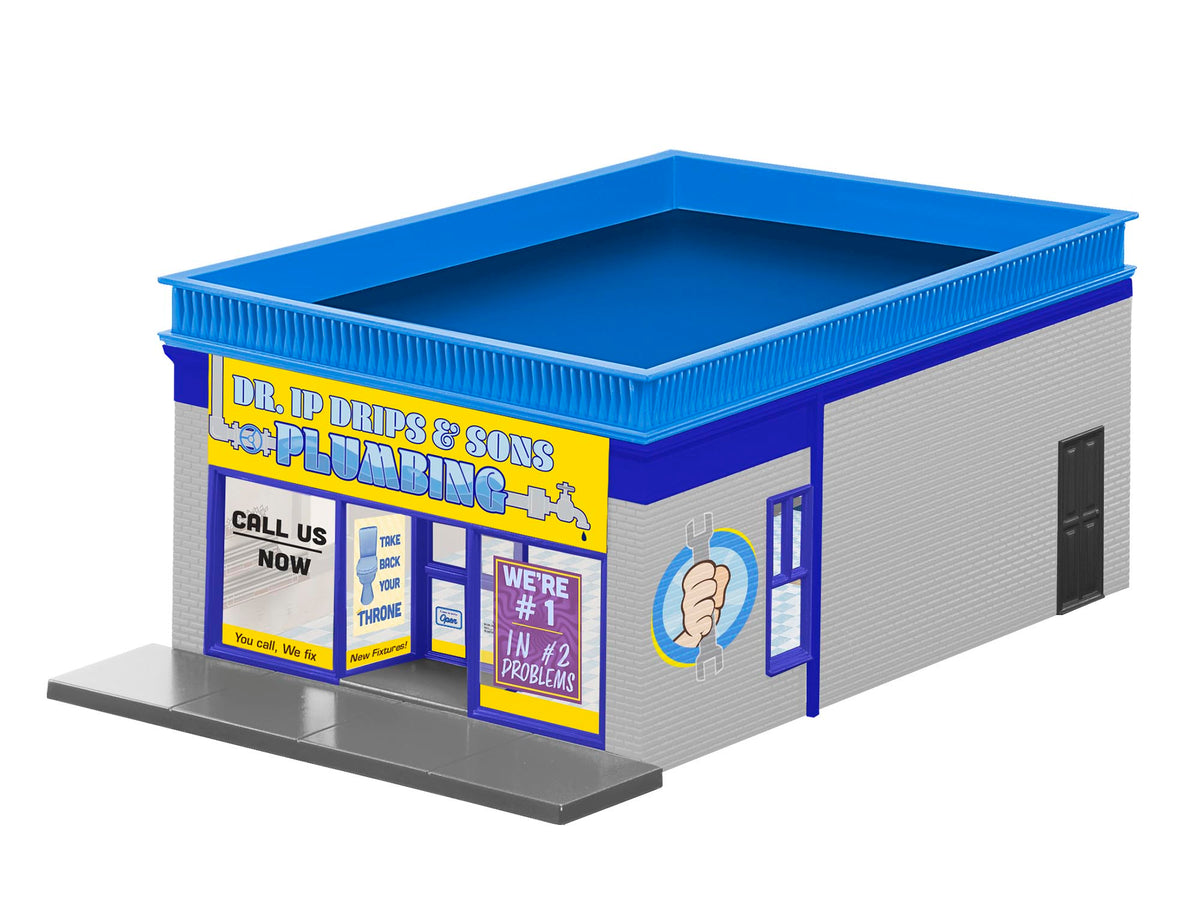 Lionel 2129140 O Gauge Building Dr. IP Drips & Sons Plumbing